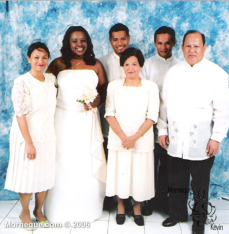 Bride and Groom with Ramos Family